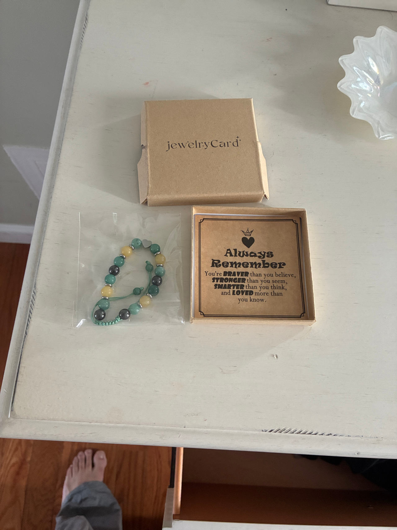 JewelryCard Always Remember Beaded Bracelet
