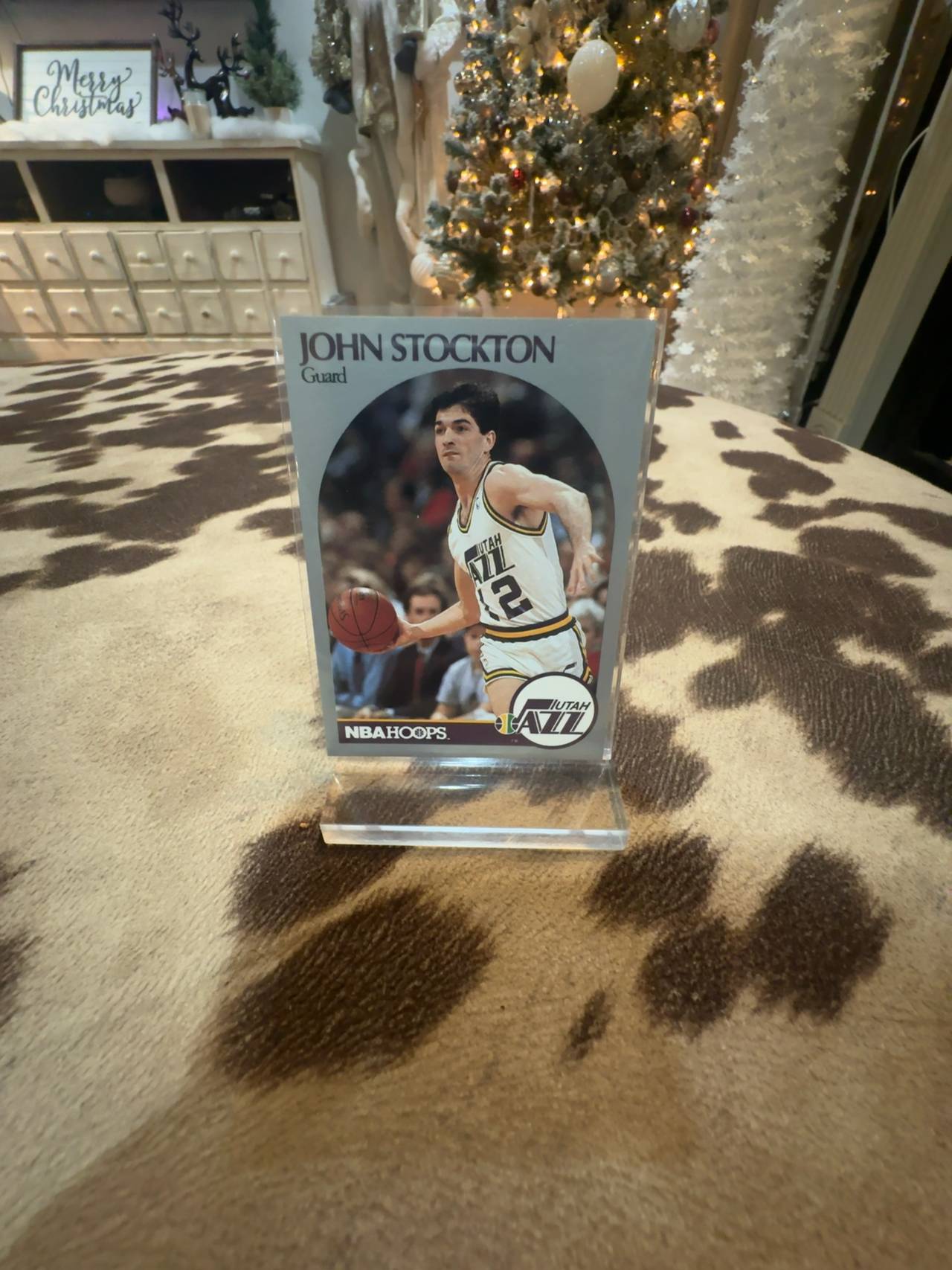 NBA Hoops John Stockton #294 Basketball Card (1990-91)