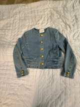 English Factory Collarless Denim Jacket - Image 1