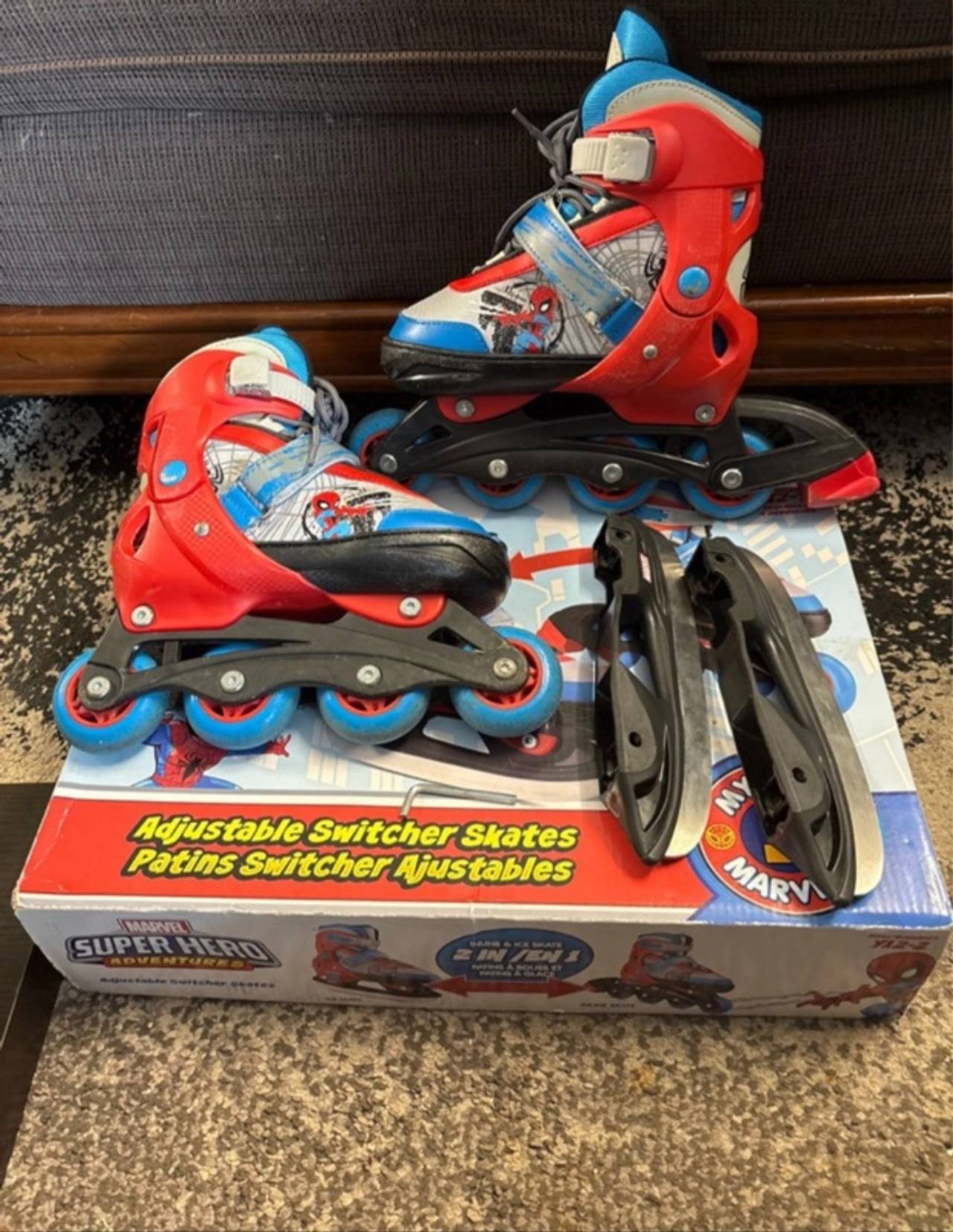 Marvel Spider-Man Kids Adjustable Inline Skates
