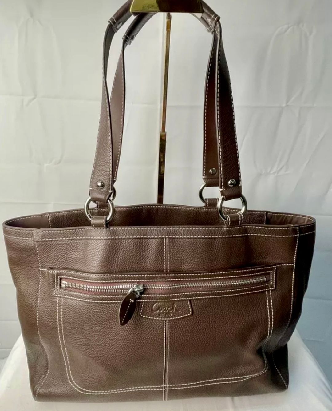 Coach Leather Tote Bag