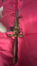 Antique Flintlock Dagger Pistol - Image 3