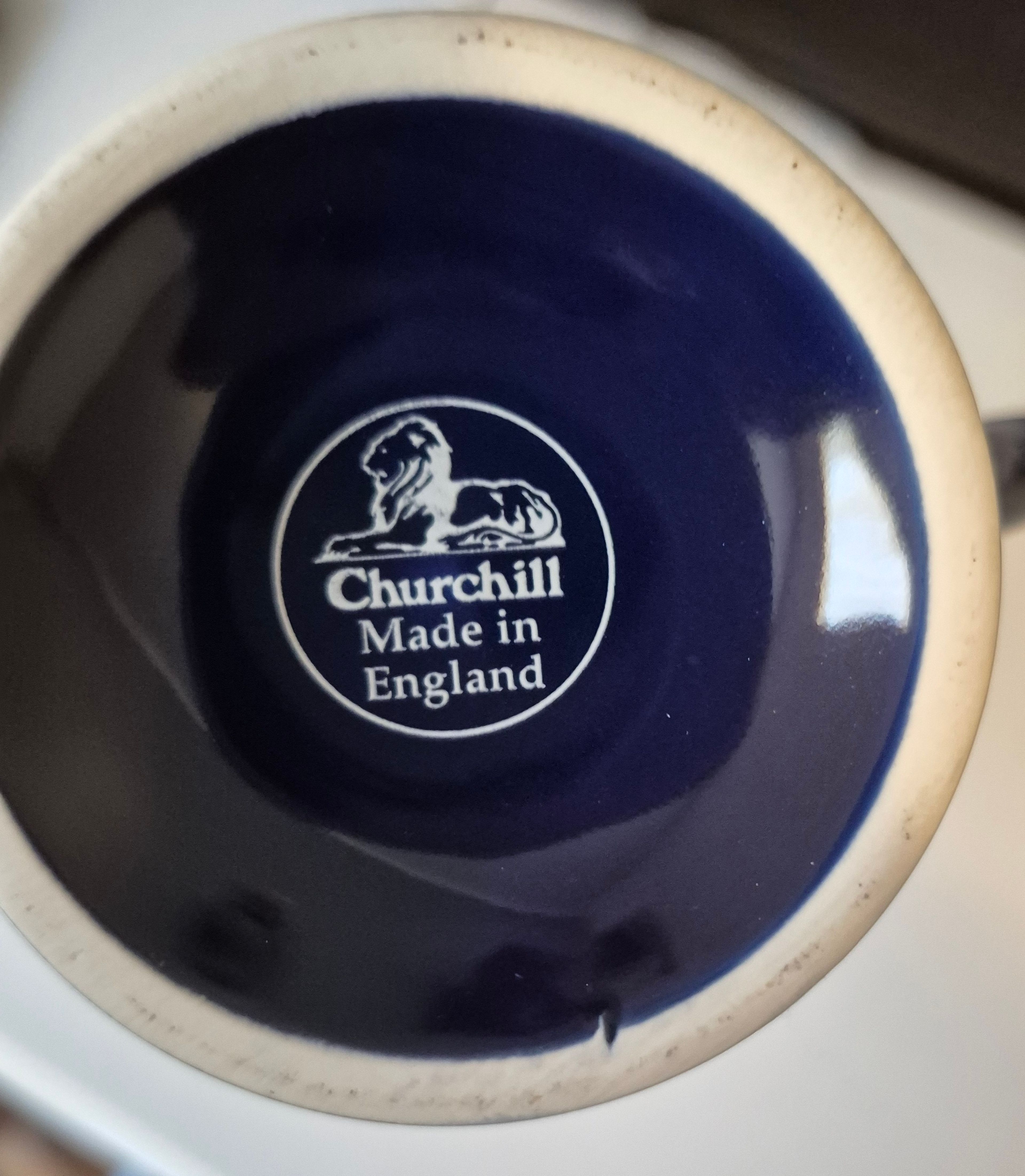 Churchill China Cobalt Blue Footed Mug