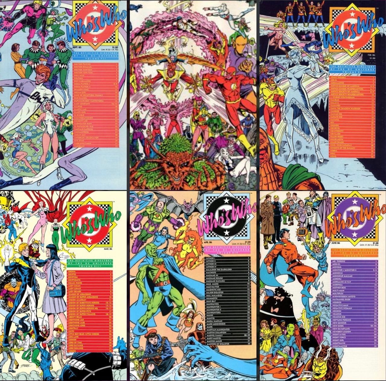 Who's Who: The Definitive Directory of the DC Universe (1985) Lot