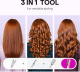 Wavytalk Airflow Styler Curling Iron, Cool Curl, 360° Cool Air LockIn Light Pink - Image 5
