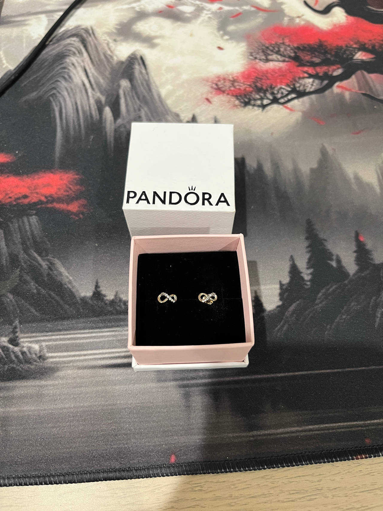 Pandora Sparkling Infinity Stud Earrings