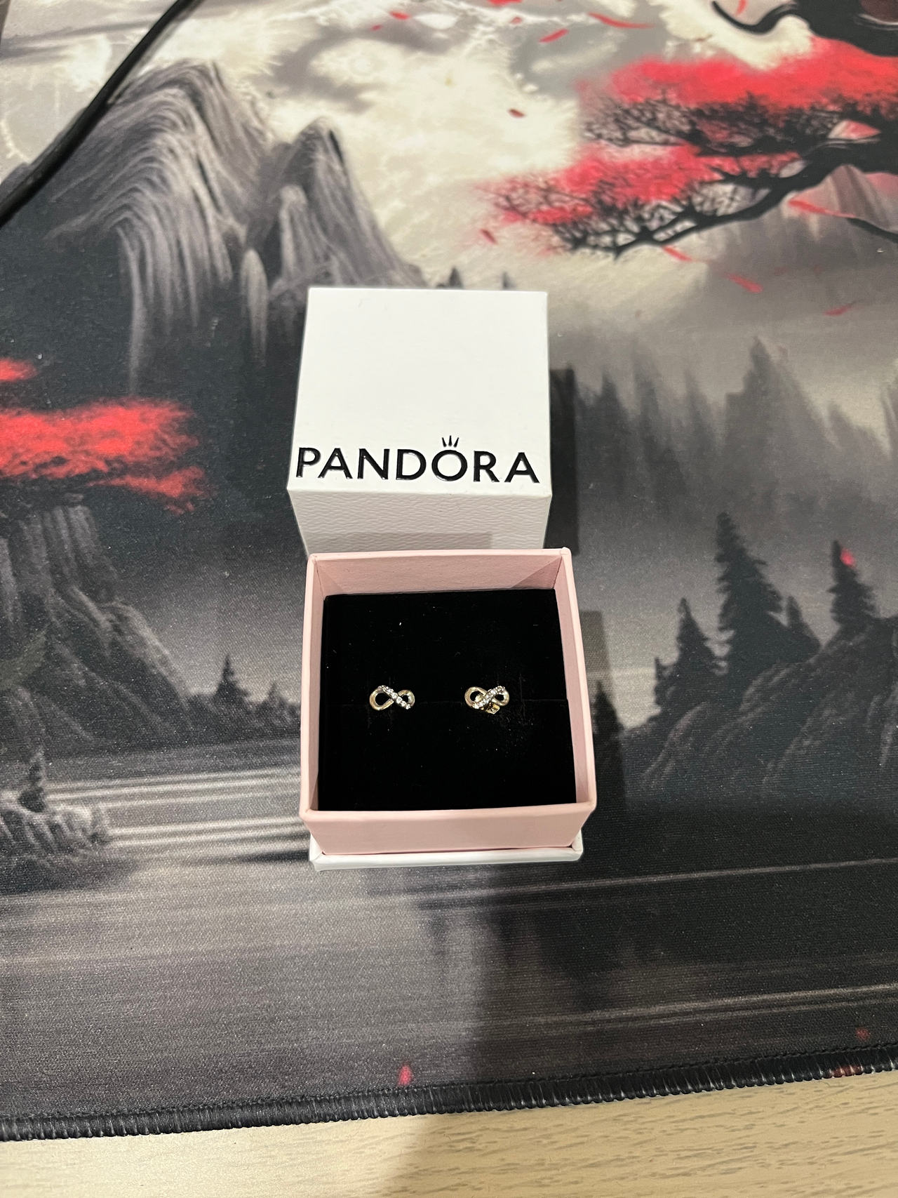 Pandora Sparkling Infinity Stud Earrings