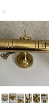 Vintage Brass Piano Desk Lamp - Image 7