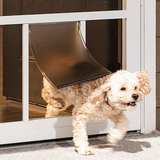 Larson White Aluminum Storm Door with Pet Door - Image 8