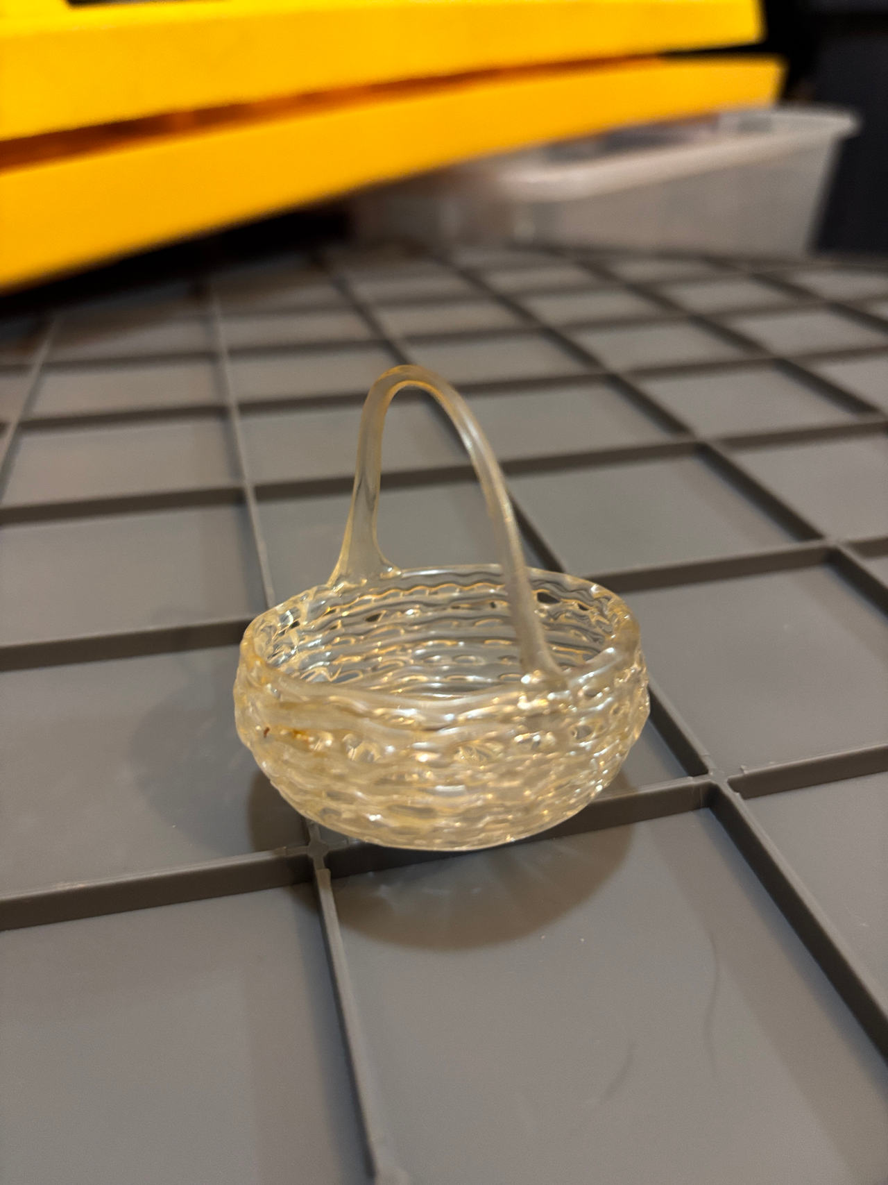 Miniature Glass Basket