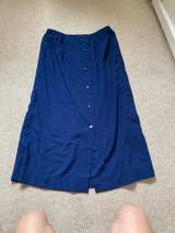 Navy Blue Midi Skirt - Image 2