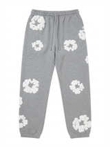 Denim Tears Cotton Wreath Sweatpants Heather Grey - Image 1