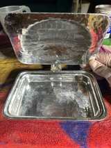 Continental Silver Co. Wild Rose Hammered Aluminum Silent Butler - Image 3