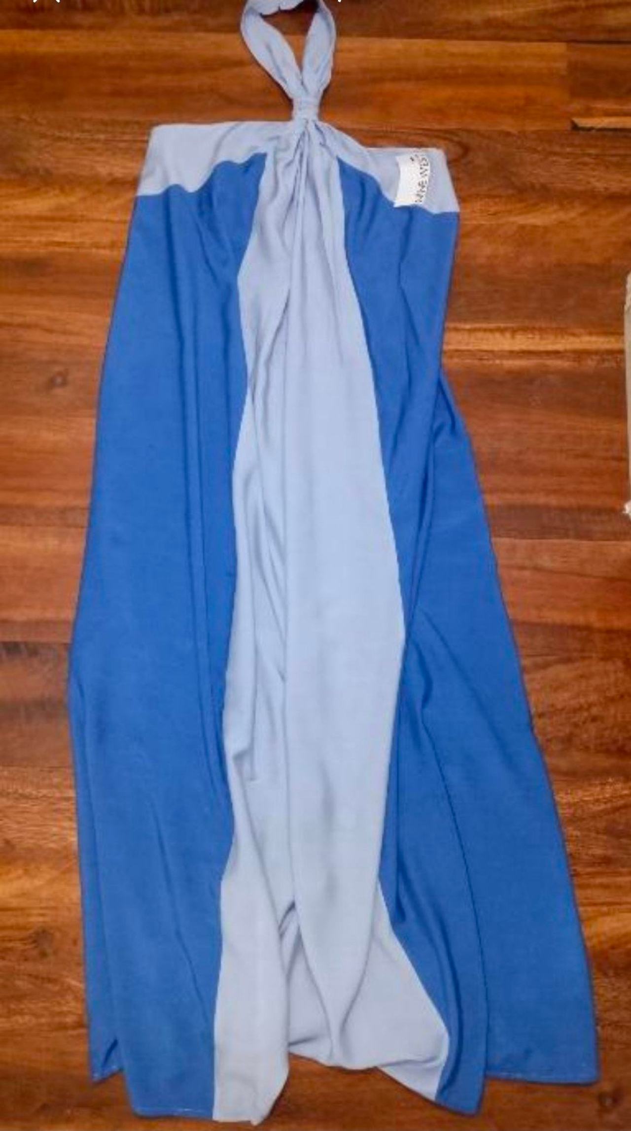 Nine West Colorblock Halter Maxi Dress