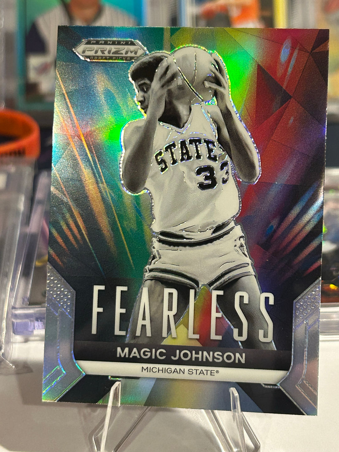 Panini Prizm Draft Picks Fearless Magic Johnson Card