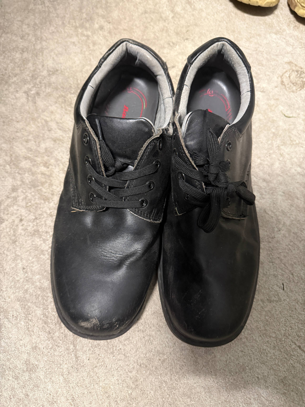Bata Black Leather School Shoes