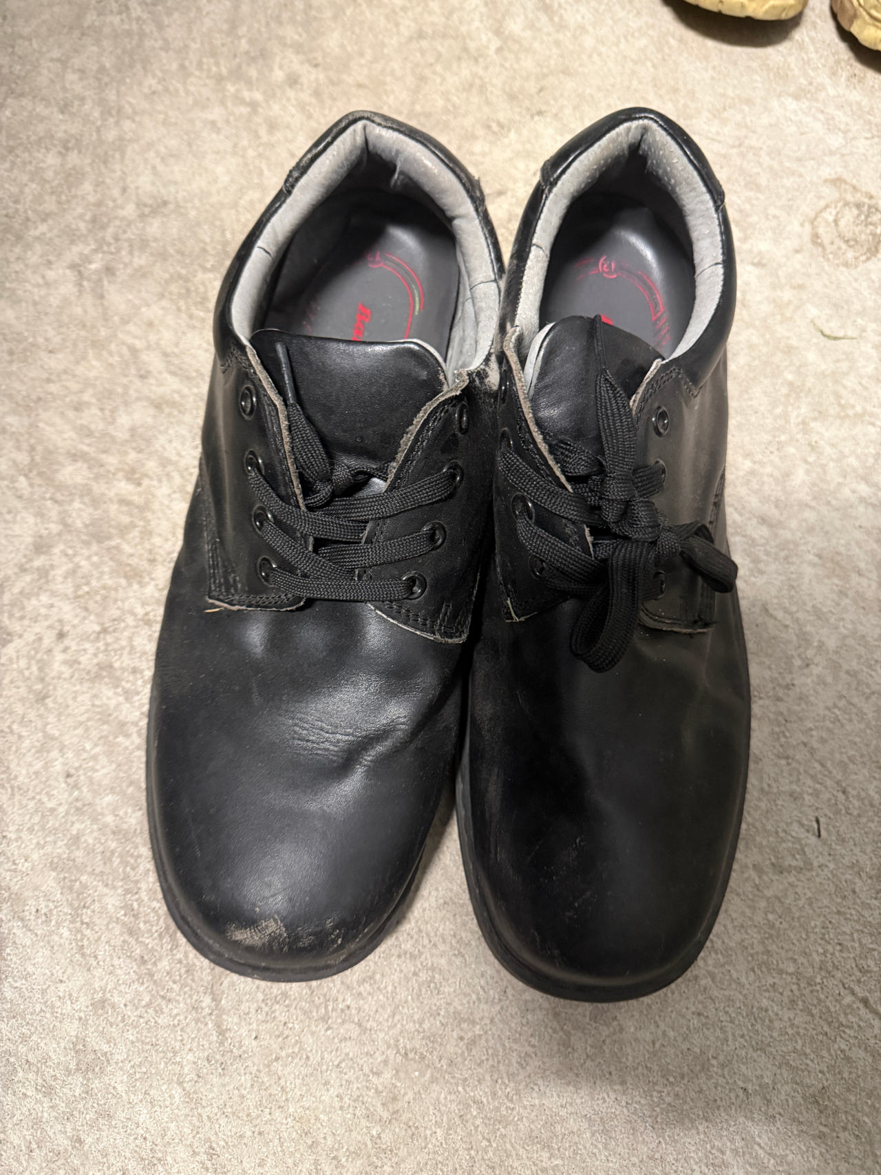 Bata Black Leather School Shoes