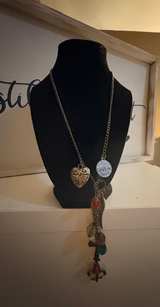 VCLM Brass Tone Heart Locket Necklace - Image 5