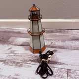 Lighthouse Tiffany Style Stained Glass Table Lamp - Image 3