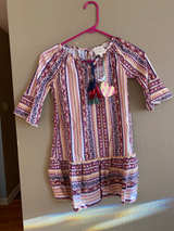 Hayden Los Angeles Girls Boho Print Tassel Dress - Image 1