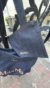 Max Mara Denim Tote Bag with Pouch - Image 3
