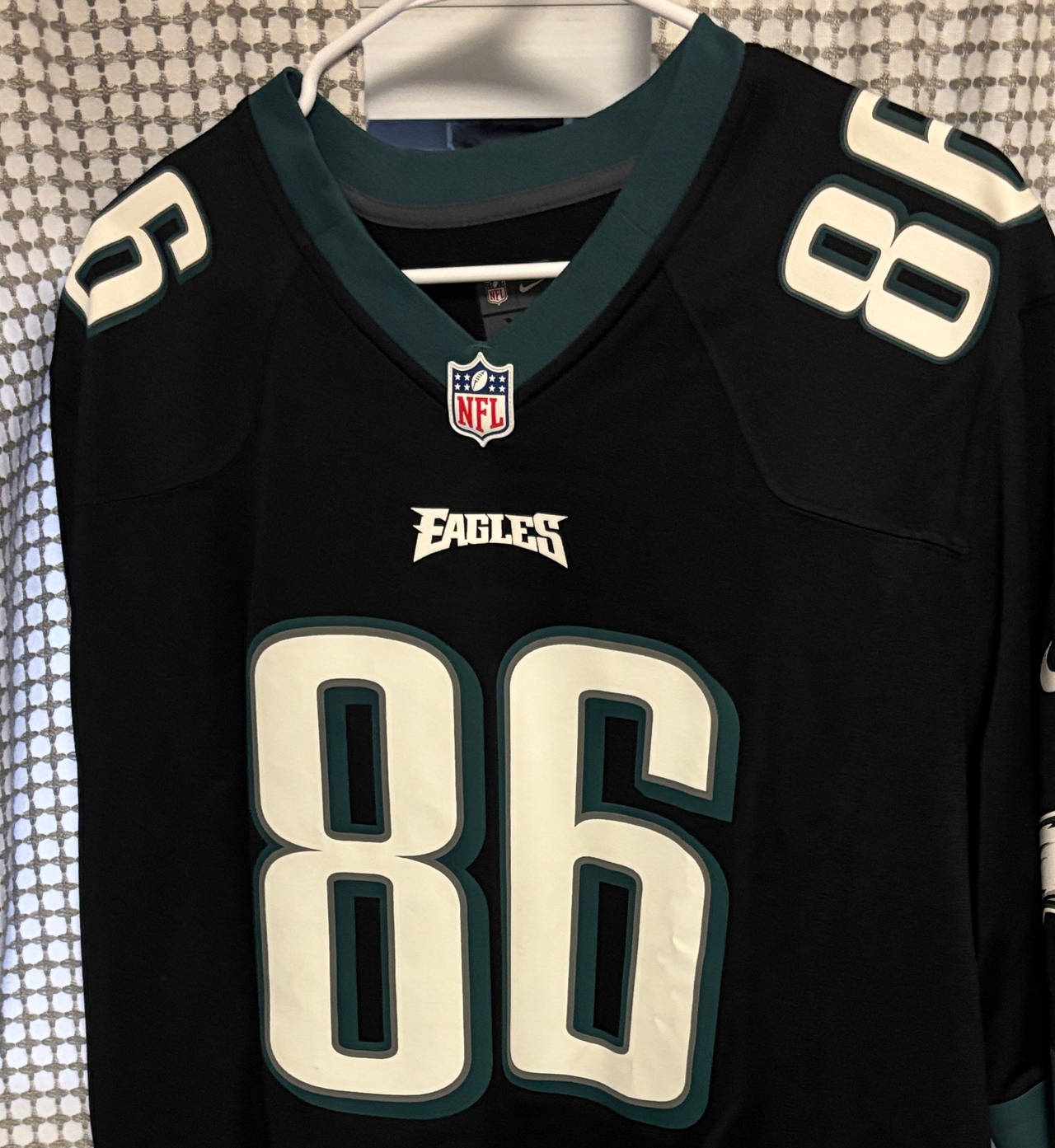 Nike Philadelphia Eagles Zach Ertz #86 Black Jersey