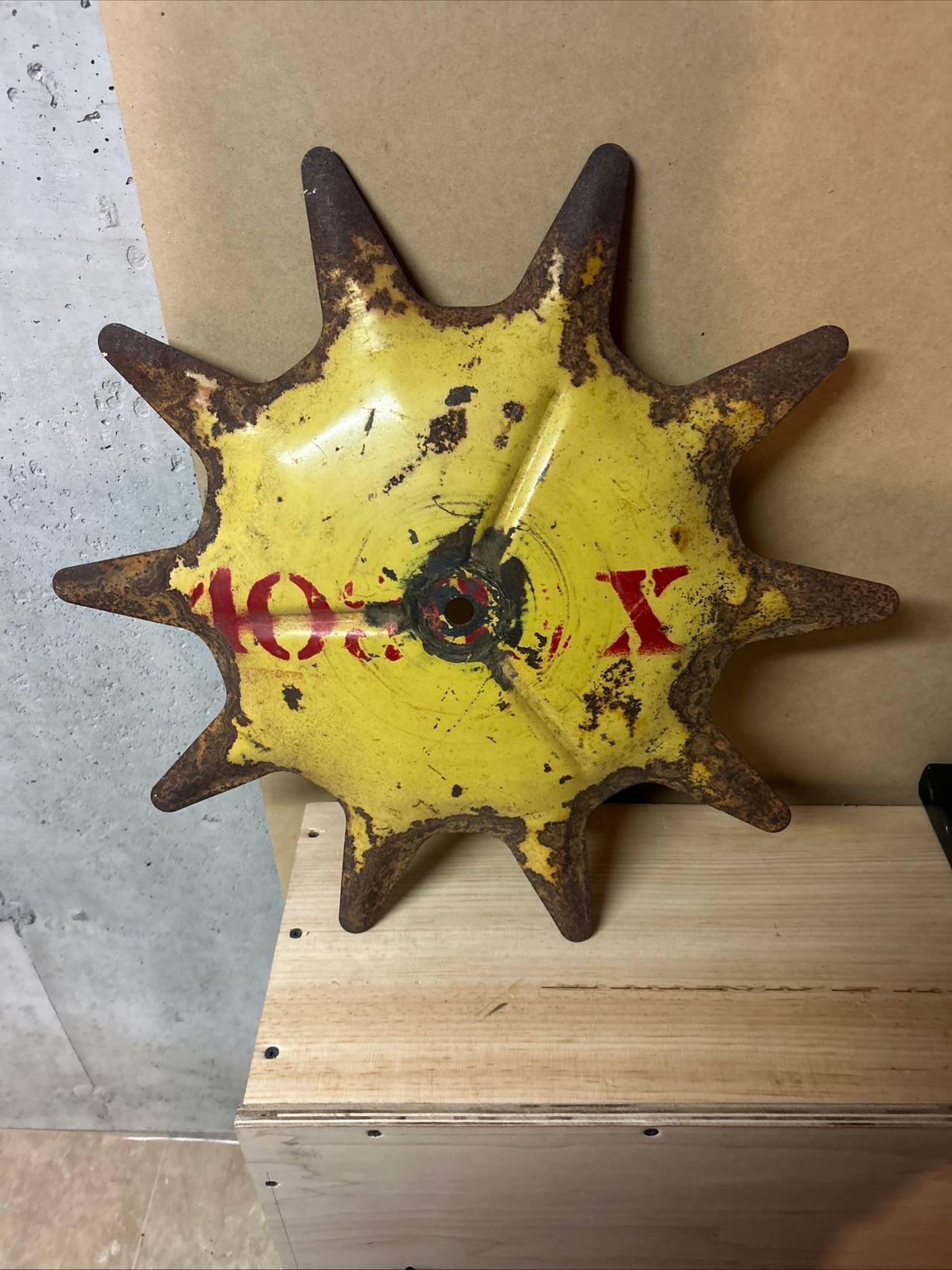 Antique Farm Cultivator Wheel