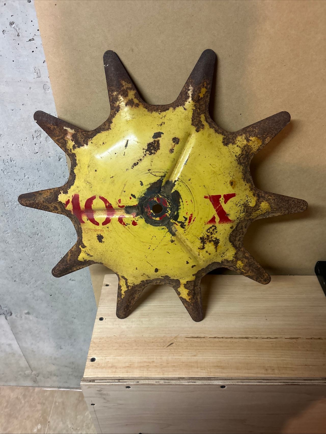 Antique Farm Cultivator Wheel