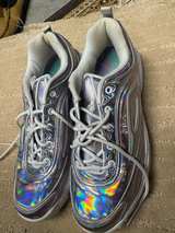 Fila Disruptor II Silver Iridescent Wedge Sneaker - Image 1