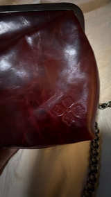 Patricia Nash Red Clutch with Chain Strap - Image 2