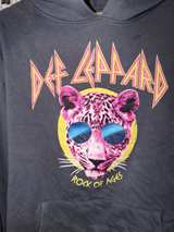 Def Leppard Rock of Ages Gray Hoodie Women's X-Large - Image 6