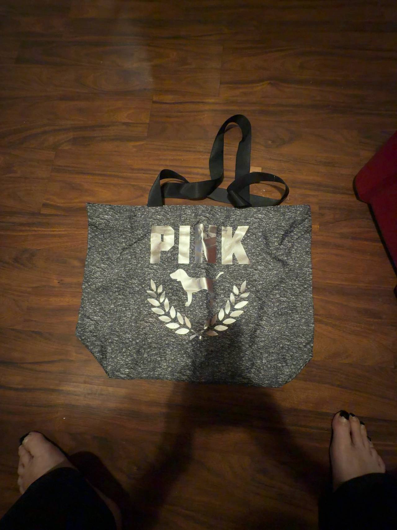 Victoria's Secret PINK Weekender Tote - Stormy Heather Gray