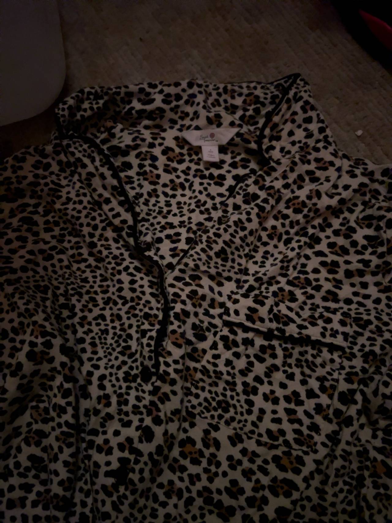 Victoria's Secret Leopard Print Pajama Top