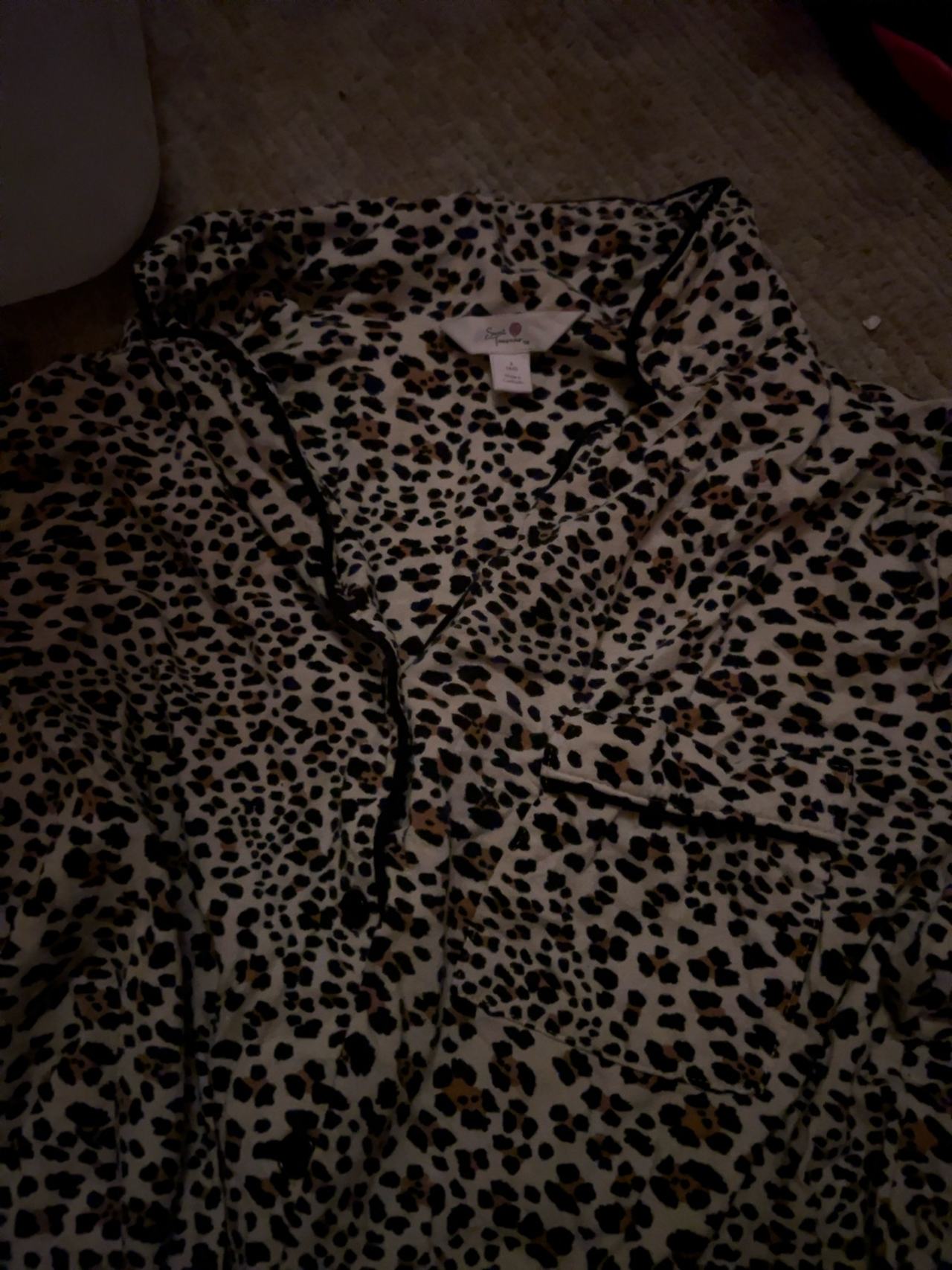 Victoria's Secret Leopard Print Pajama Top