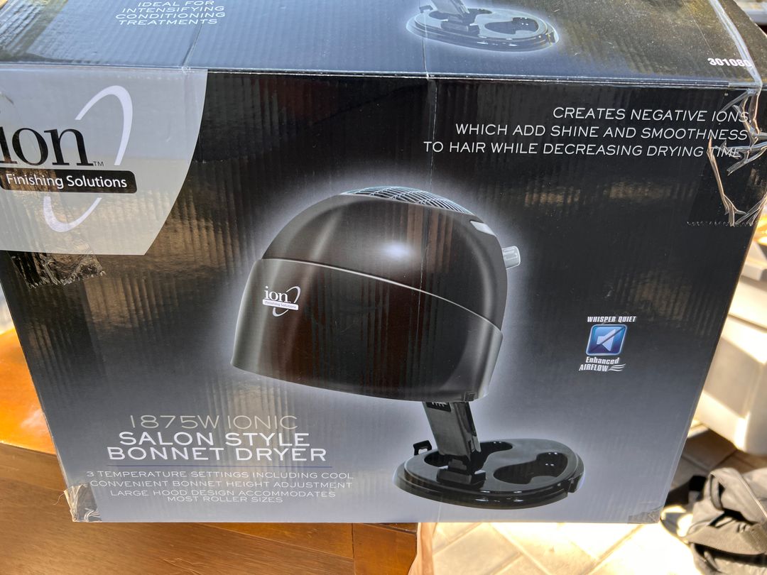 Ion 1875W Ionic Salon Style Bonnet Dryer