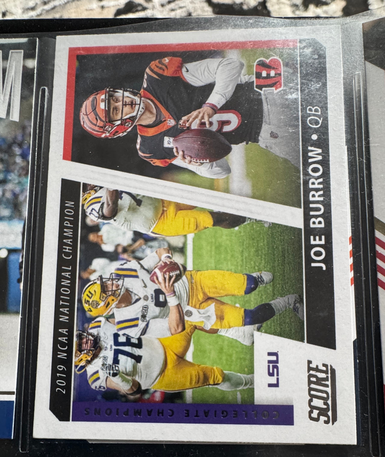 2020 Panini Score Joe Burrow Collegiate Champions #360