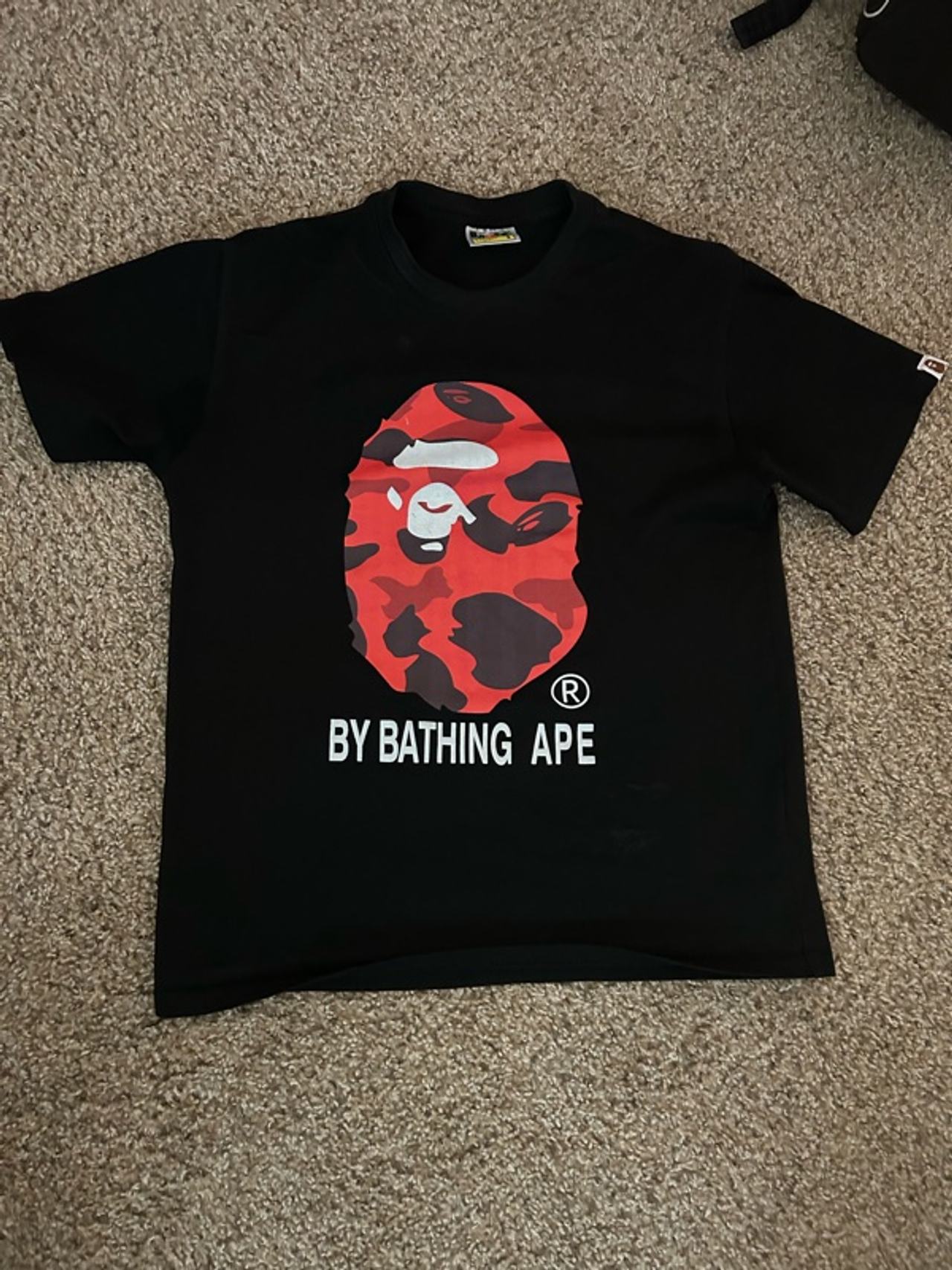 BAPE Color Camo Ape Head T-shirt Black/Red