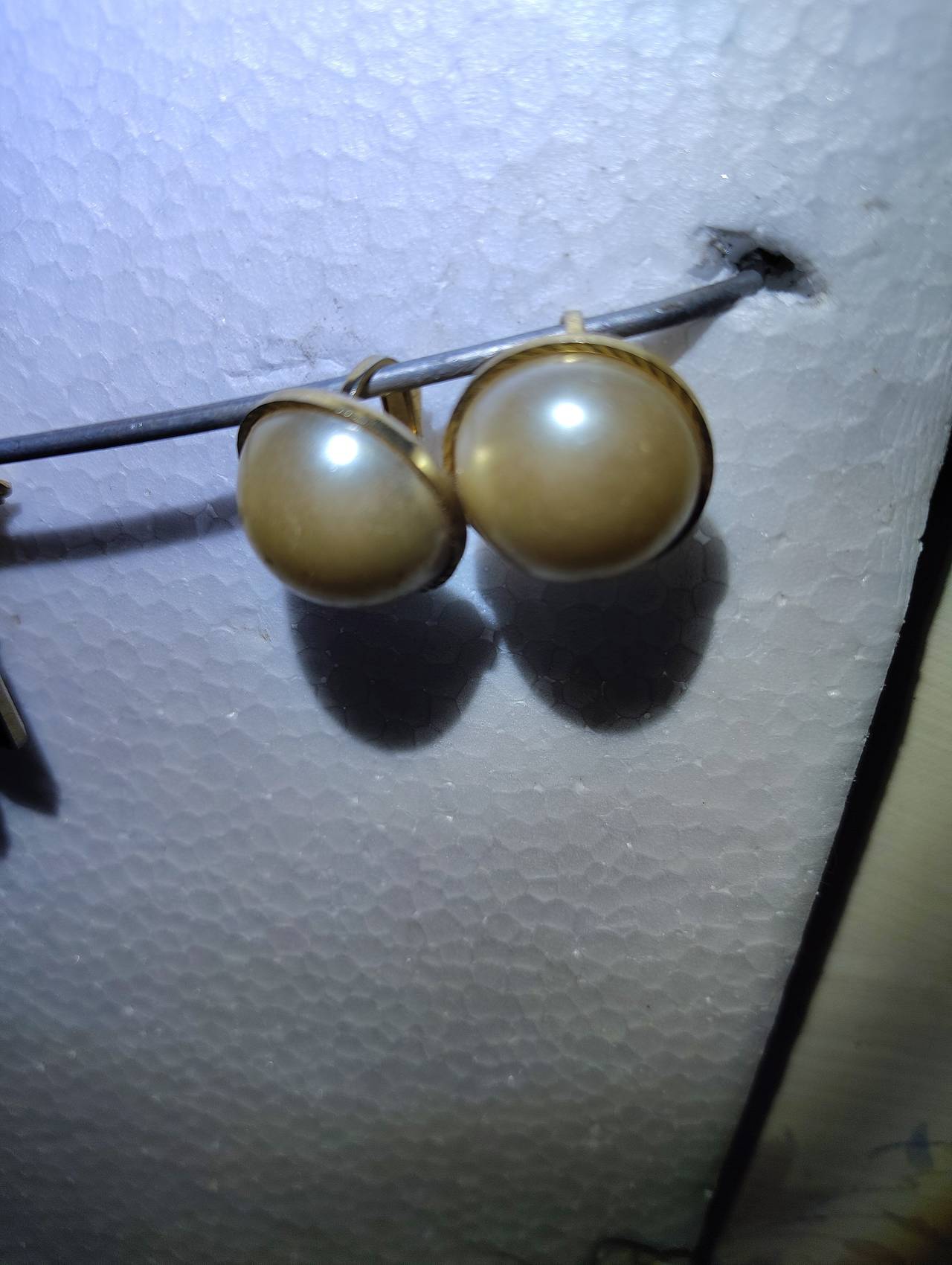 Vintage Faux Pearl Clip-On Earrings