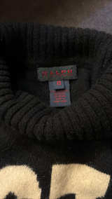 Polo Ralph Lauren The Iconic 1967 Chunky-Knit Letterman Sweater Black - Image 1