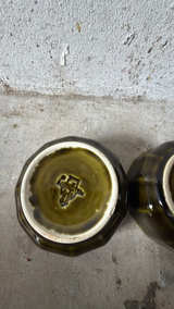 Arabia Finland Kosmos Olive Green Ceramic Bowl - Image 2