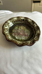 Vintage Glazed Ceramic Ashtray - Image 2
