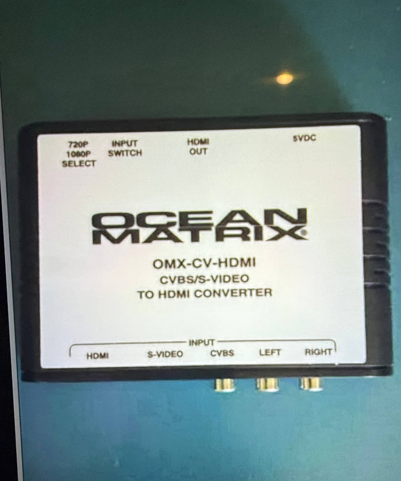Ocean Matrix OMX-CV-HDMI CVBS/S-Video to HDMI Converter