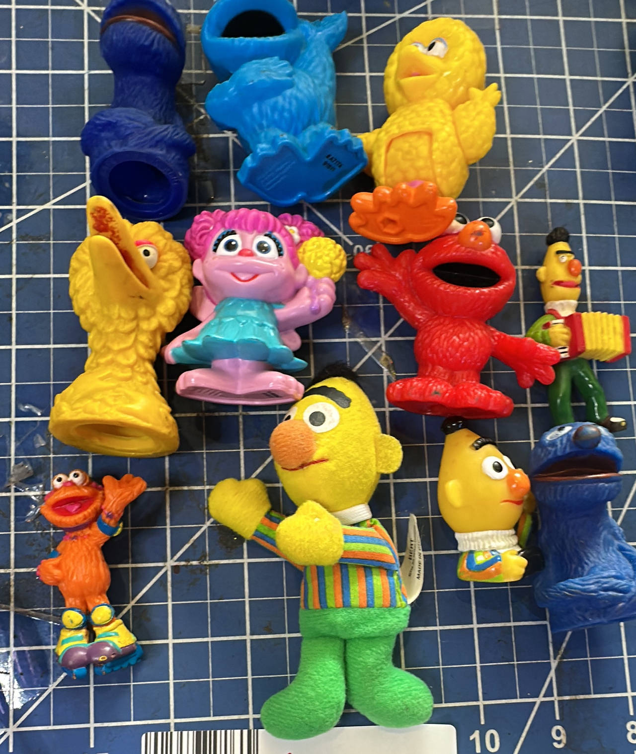 Sesame Street Toy Figure and Puppet Lot