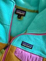 Patagonia Synchilla Snap-T Fleece Vest Turquoise/Tan - Image 2