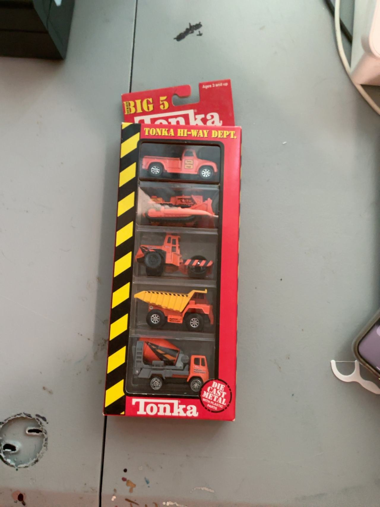 Tonka Yellow Dump Truck Series 1 Diecast