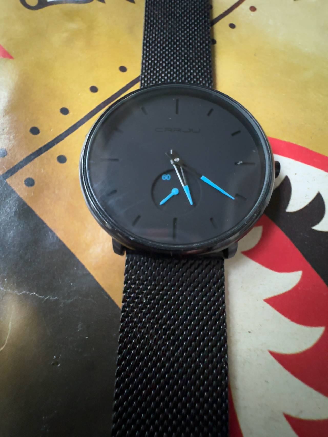 MASTOP Men's Ultra-Thin Stainless Steel Quartz Watch