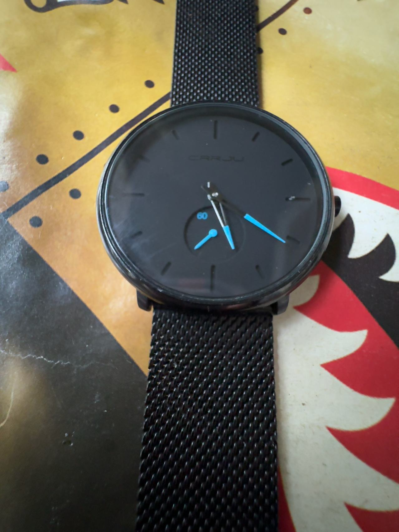 MASTOP Men's Ultra-Thin Stainless Steel Quartz Watch