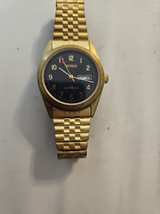 Benrus Gold Tone Day-Date Quartz Watch - Image 2