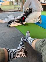 On The Path Zebra Crew Socks - Image 3