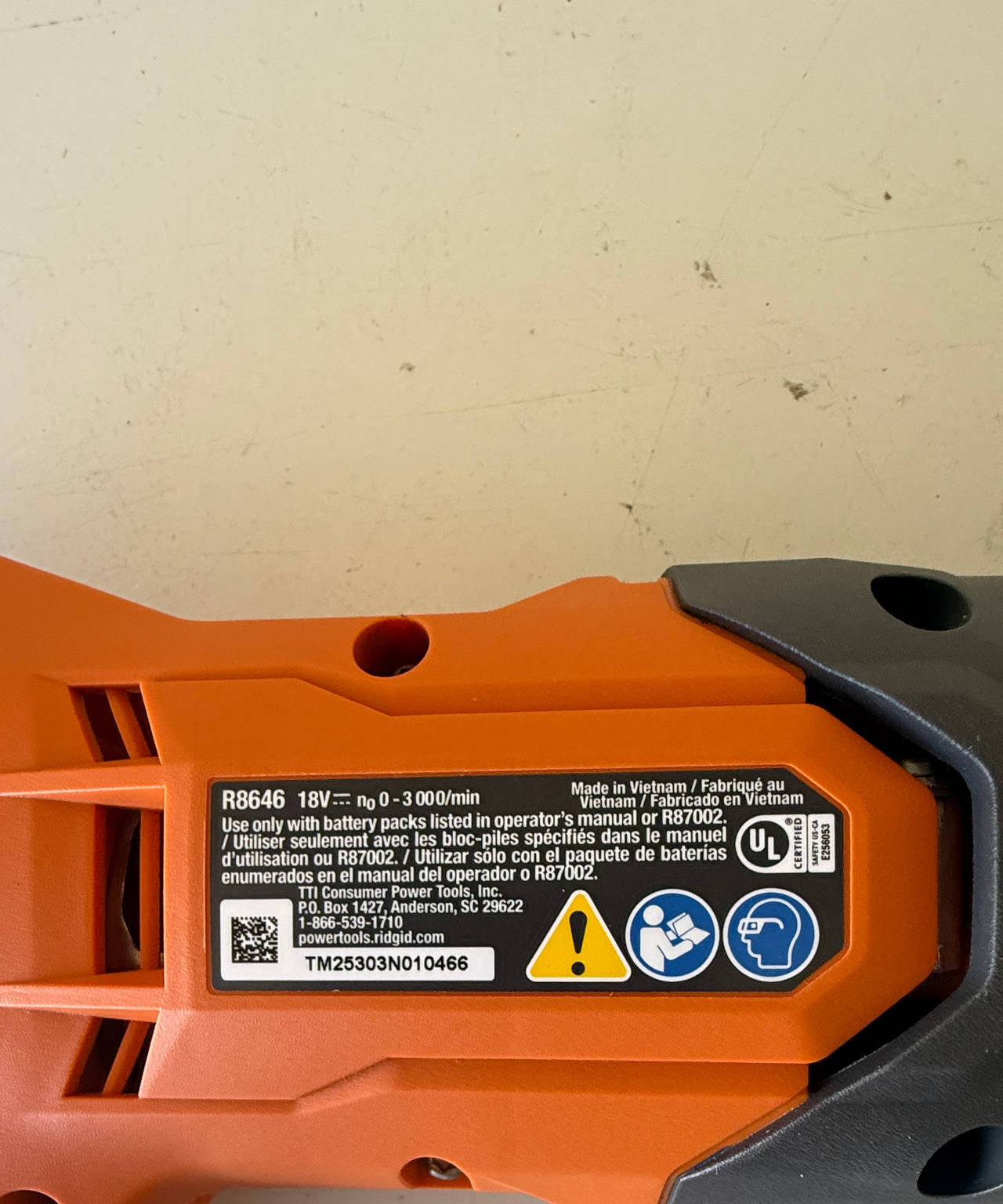 RIDGID 18V Brushless Reciprocating Saw R8646